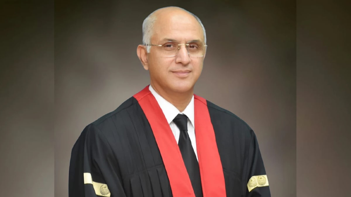Justice Mohsin Akhtar Kayani in judge's robes, an official file photo