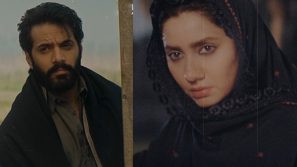 Wahaj Ali as Baala and Mahira Khan as Billo in stills from Mitti De Baway