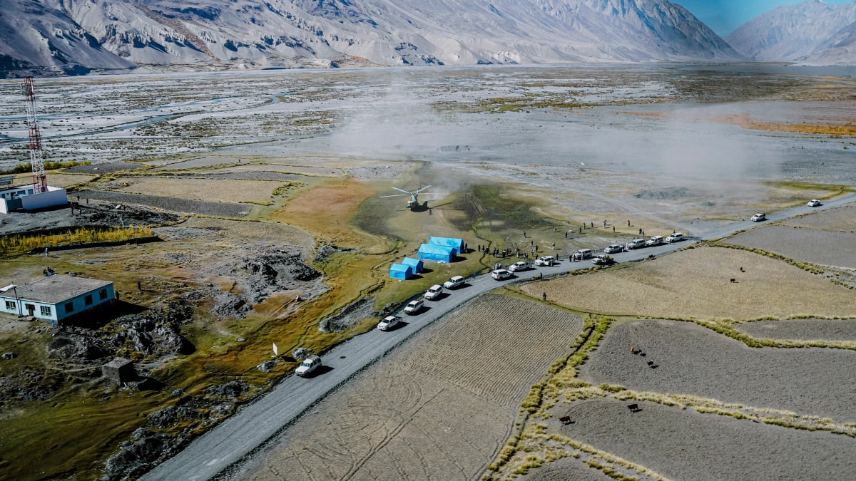 The Wakhan corridor in north-eastern Afghanistan near the Chinese border